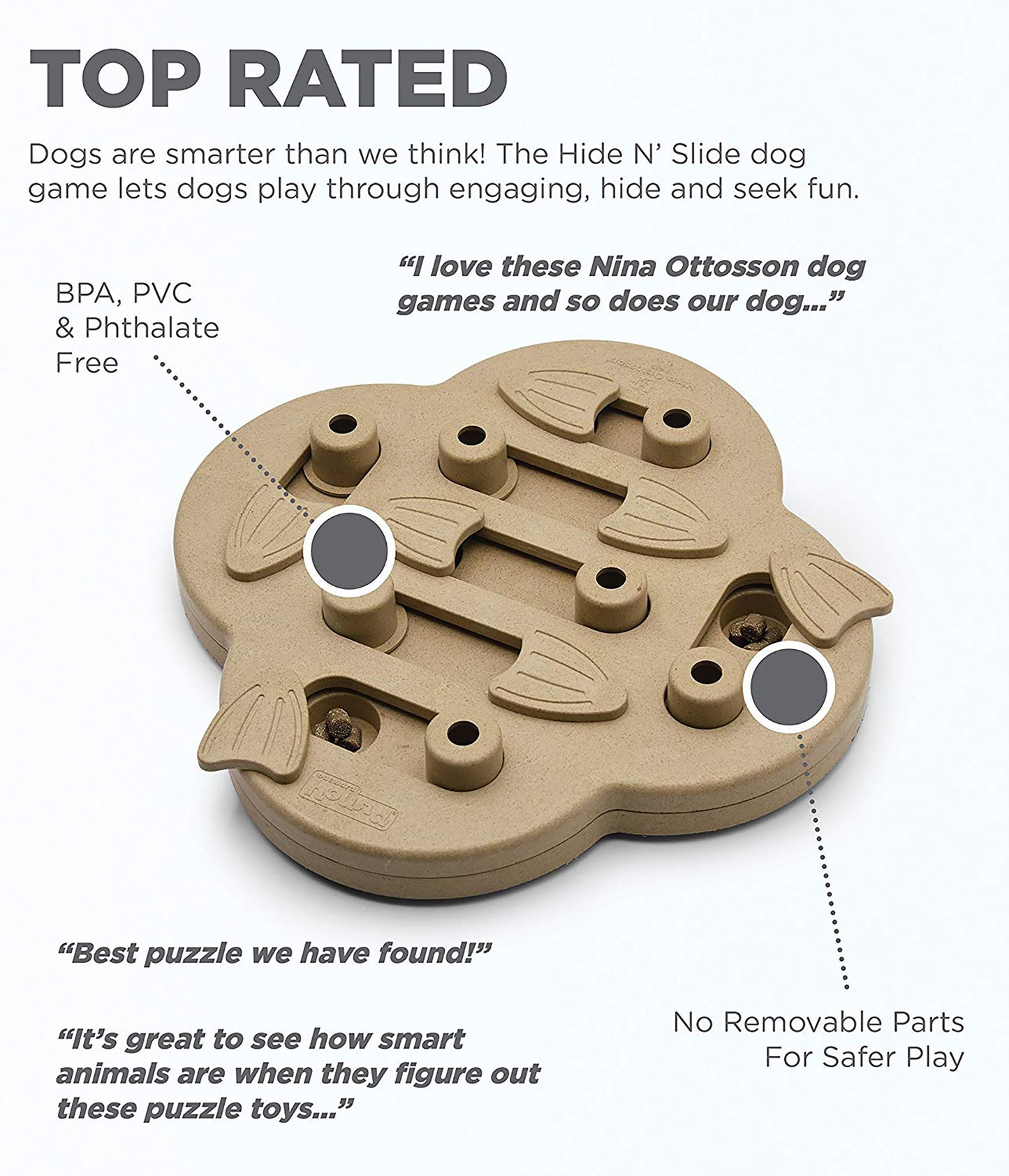 Nina Ottosson Hide N Slide Treat Puzzle Dog Toy