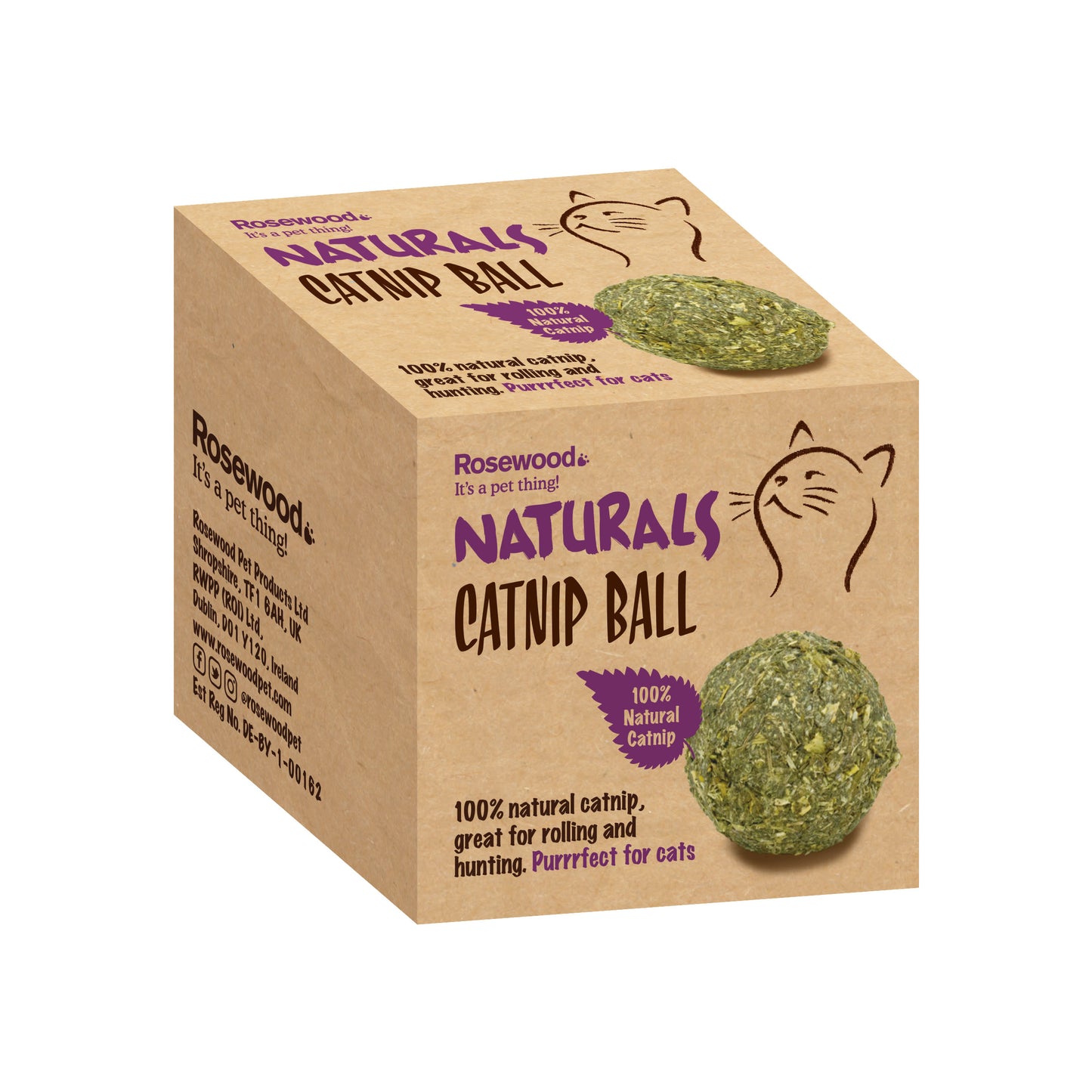 Rosewood Naturals Catnip Ball Cat Toy