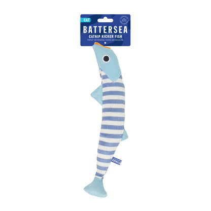Rosewood Battersea Kicker Fish Stripe Catnip Toy