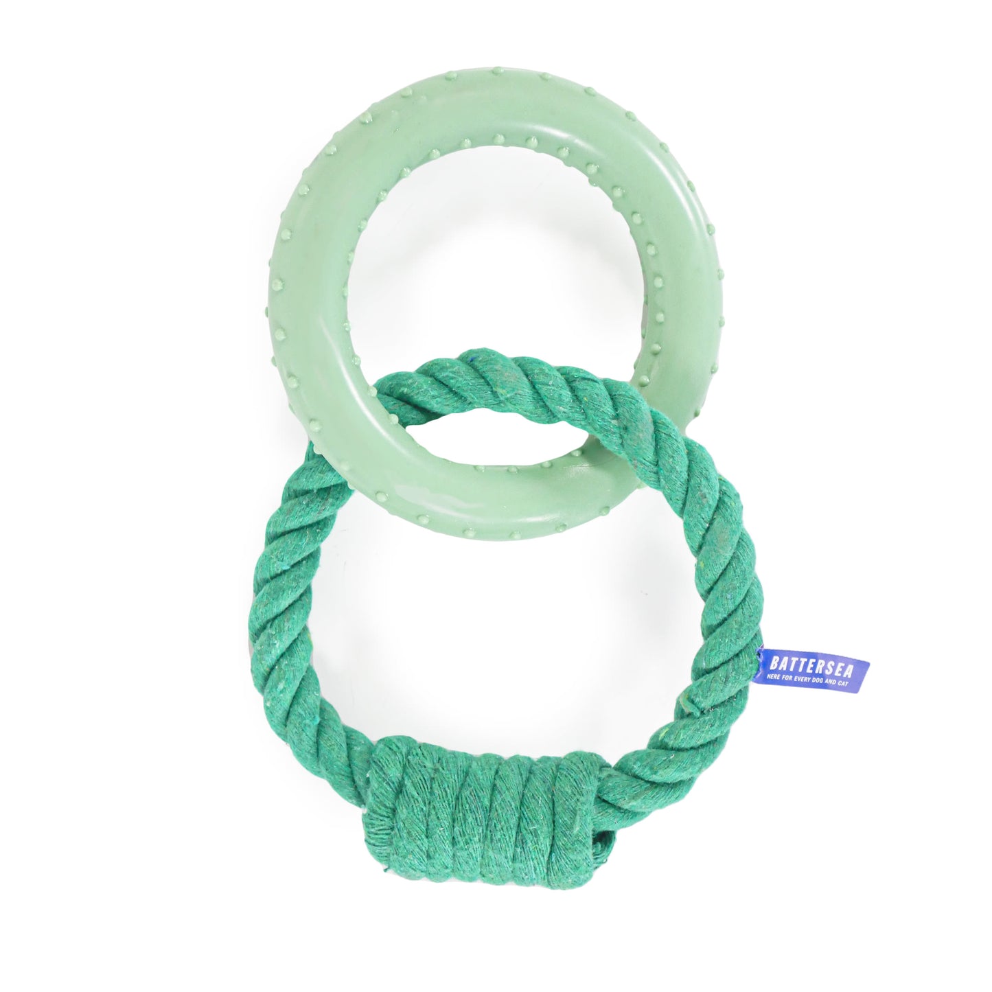 Rosewood Battersea Rope and TPR Ring Chew Dog Toy
