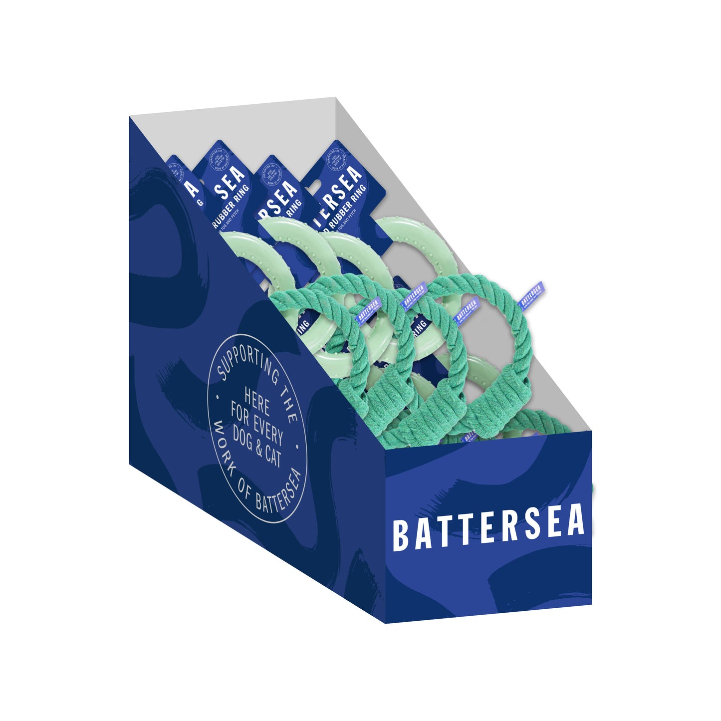 Rosewood Battersea Rope and TPR Ring Chew Dog Toy