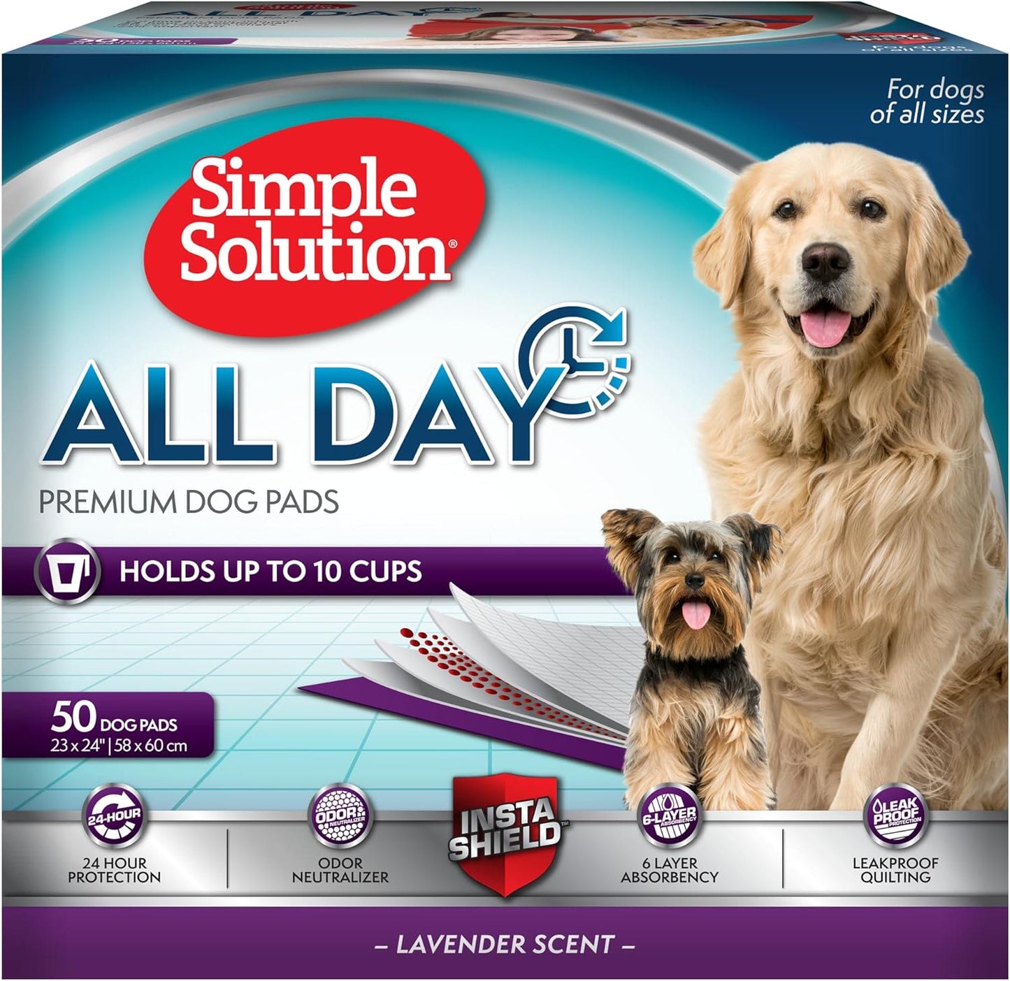 Simple Solution All Day Premium Dog & Puppy Training Pads