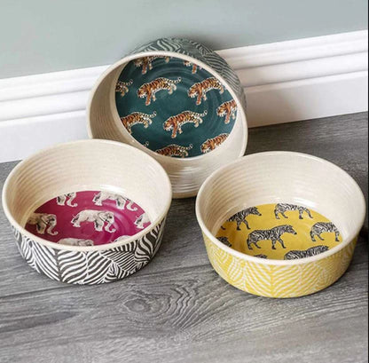 Tarhong Safari Tiger Pet Bowl