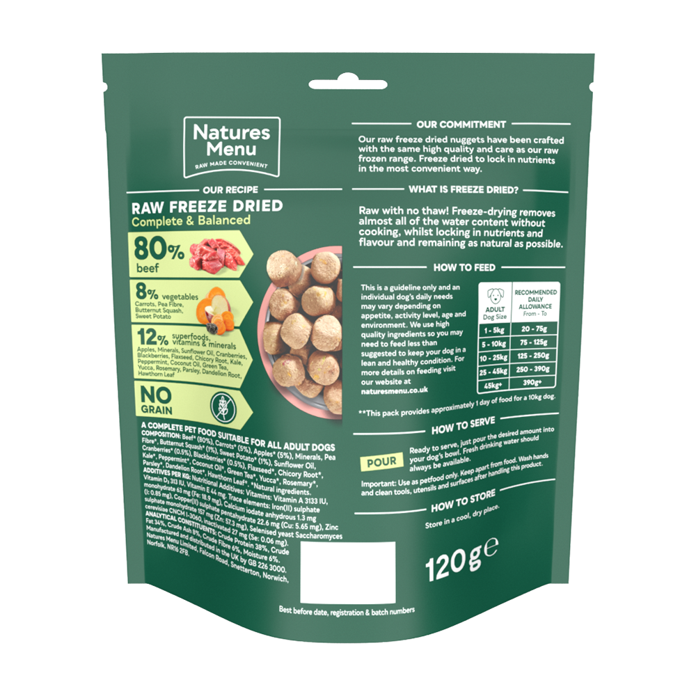 Natures Menu Complete and Balanced Adult Beef Dry Dog Food