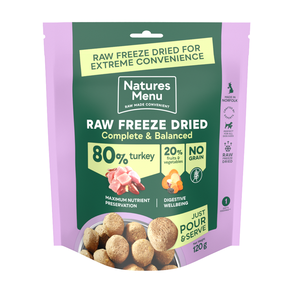 Natures menu Natures Menu Balanced Turkey Adult Dry Dog Food pet food packaging