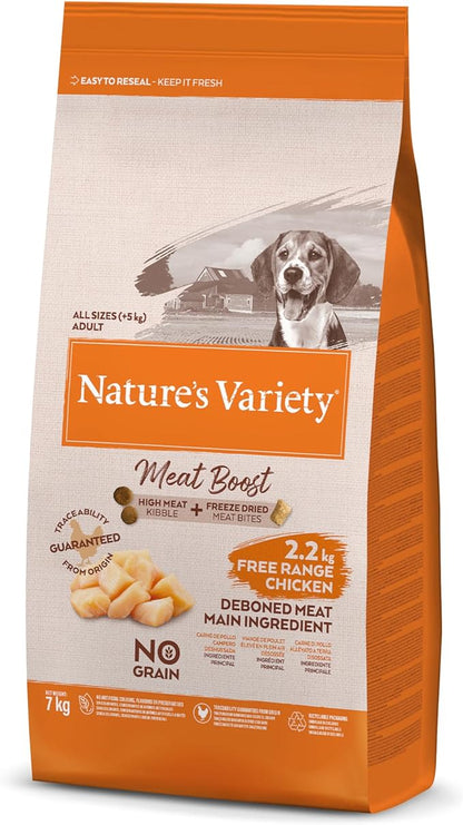 Natures Variety Meaty Boost High Meat Adult Chicken Dry Dog Food