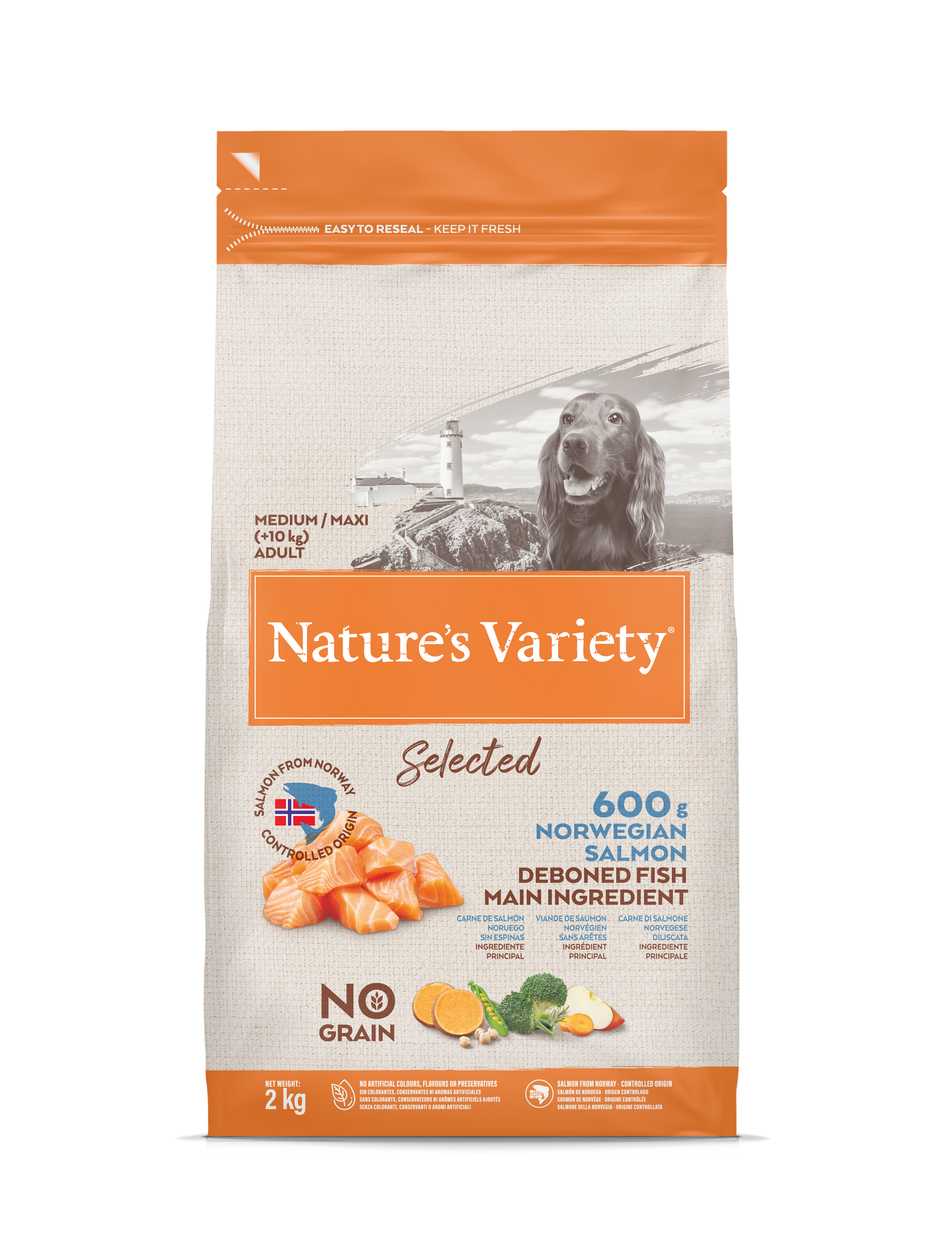 Natures Variety Selected Medium Adult Dry Dog Food - Salmon