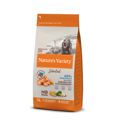 Natures Variety Selected Medium Adult Dry Dog Food - Salmon