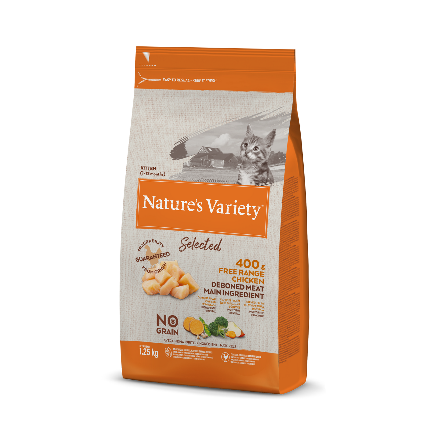 Natures Variety Selected Kitten Chicken Dry Cat Food
