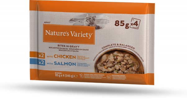 Natures Variety Multi Pack Adult Chicken & Salmon Pouch Wet Cat Food