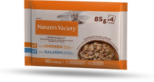 Natures Variety Multi Pack Adult Chicken & Salmon Pouch Wet Cat Food
