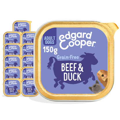 Edgard Cooper Grain Free Adult Beef & Duck Wet Dog Food