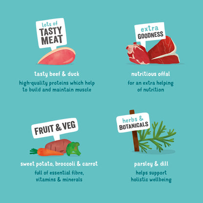 Edgard Cooper Grain Free Adult Beef & Duck Wet Dog Food