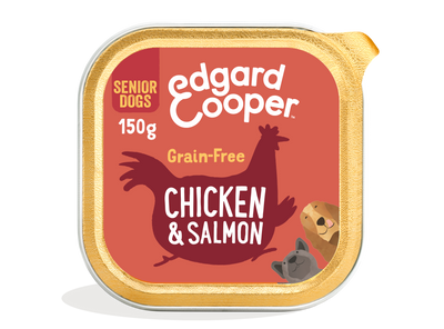 Edgard & Cooper Edgard & Cooper Grain Free Chicken Salmon pet food packaging