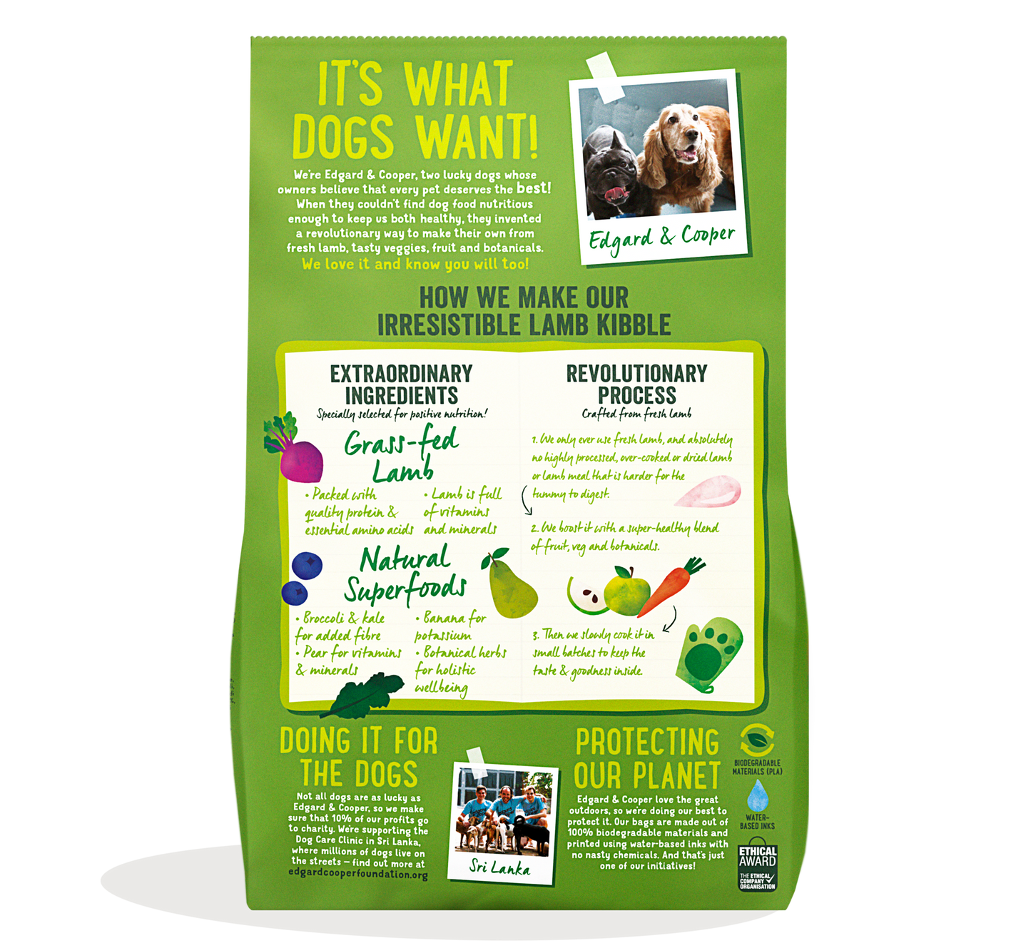 Edgard Cooper Grain Free Adult Grass Fed Lamb Dry Dog Food