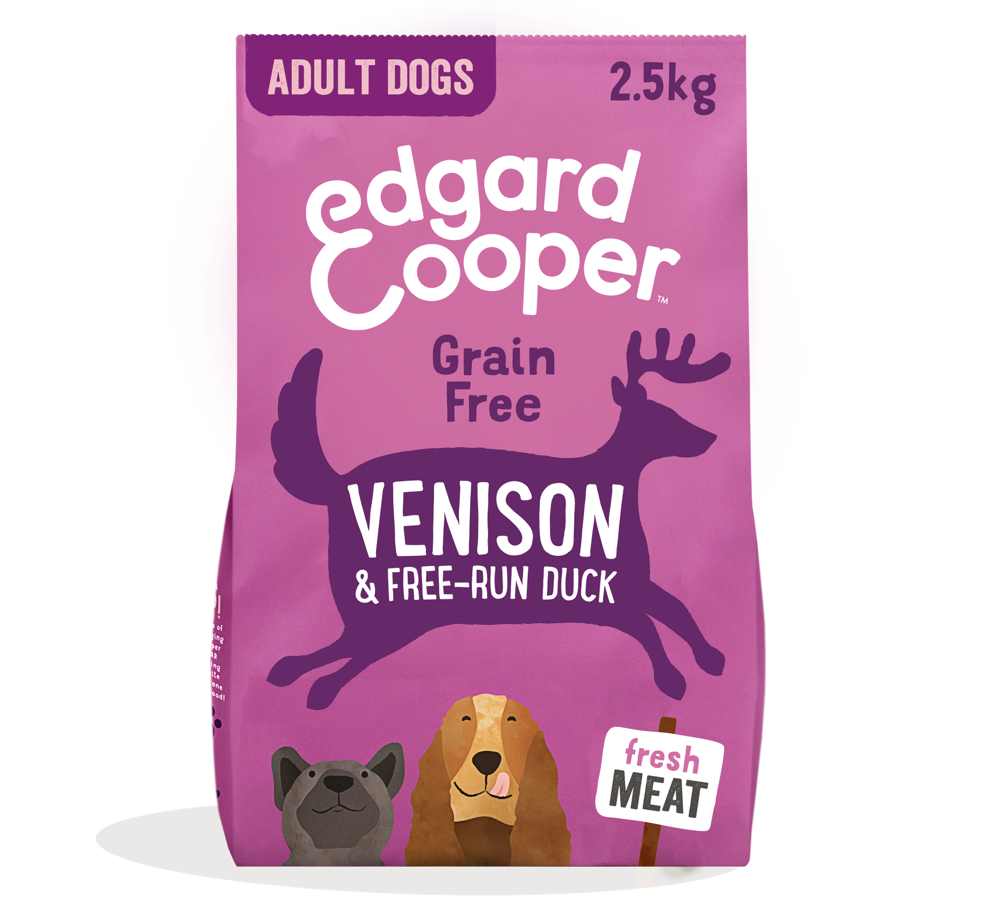 Edgard & Cooper Edgard & Cooper Grain Free Duck Venison Adult Dry Dog Food pet food packaging