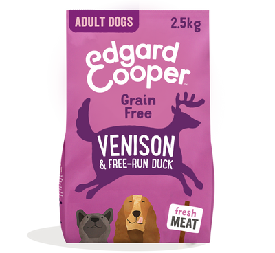 Edgard & Cooper Edgard & Cooper Grain Free Duck Venison Adult pet food packaging