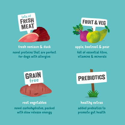 Edgard Cooper Grain Free Adult Venison & Duck Dry Dog Food