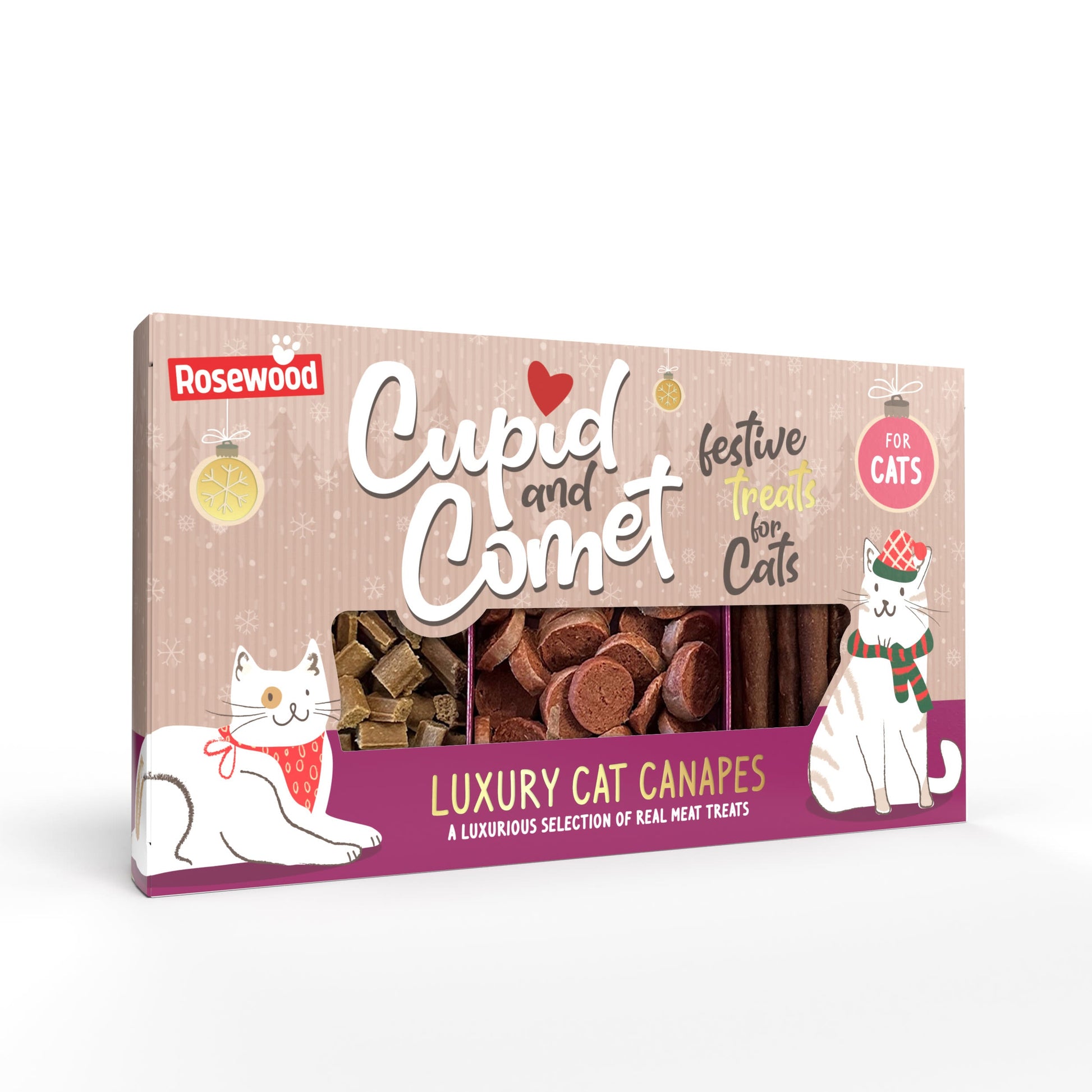 Rosewood Christmas Cupid & Comet Cat Treats
