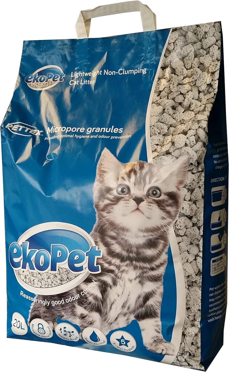 Pettex Ekopet Non-Clumping White Cat Litter