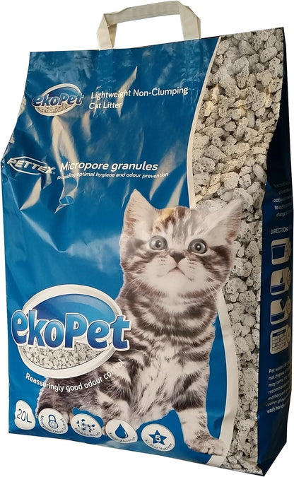 Pettex Ekopet Non-Clumping White Cat Litter