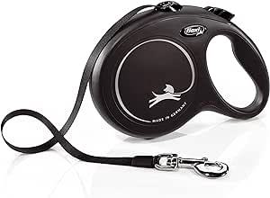 Flexi New Classic Large Dog Tape 5 Meters - Black