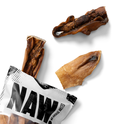NAW Natural Beef Head Skin Dog Chew Treats