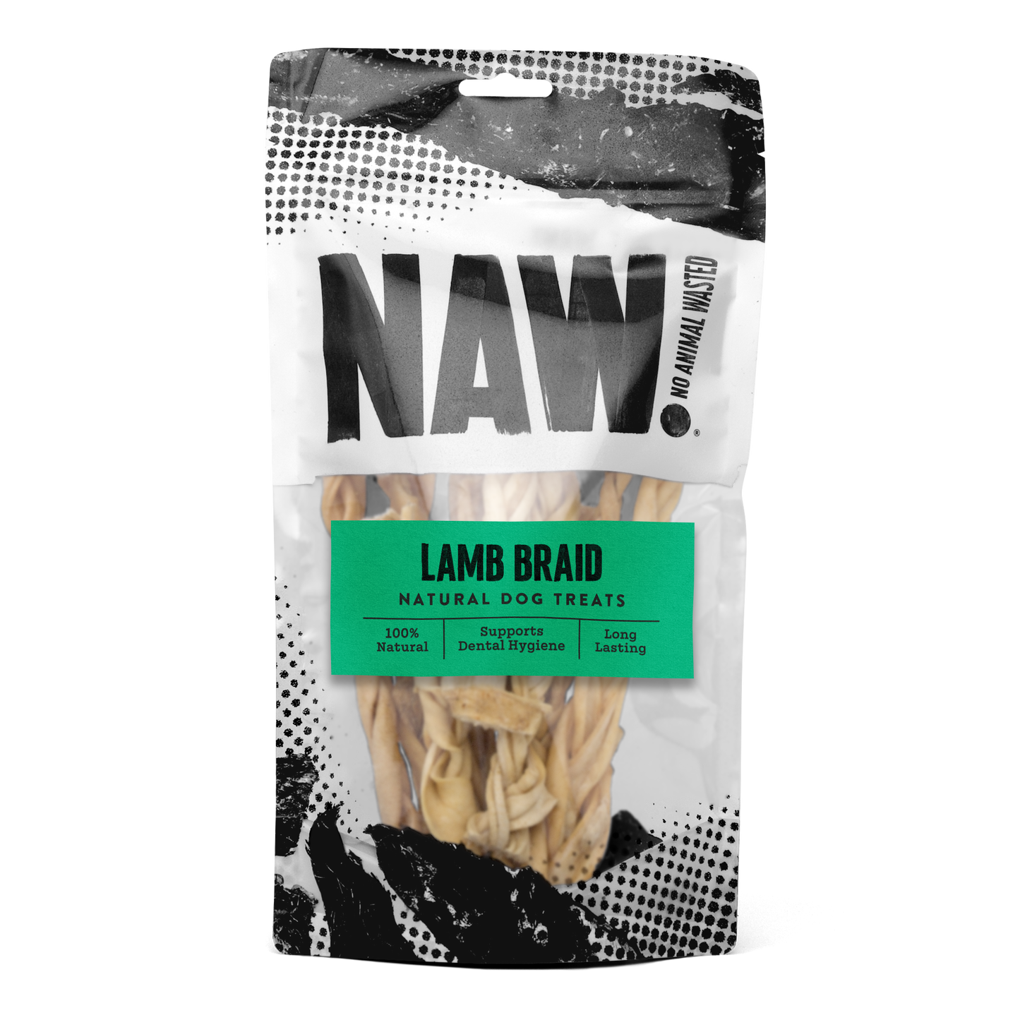 NAW Natural Lamb Braid Dog Chew Treats