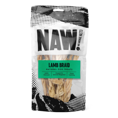 NAW Natural Lamb Braid Dog Chew Treats