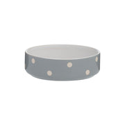Mason Cash Polka Dot Grey Pet Bowl - 13cm