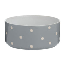 Mason Cash Polka Dot Grey Pet Bowl - 18cm