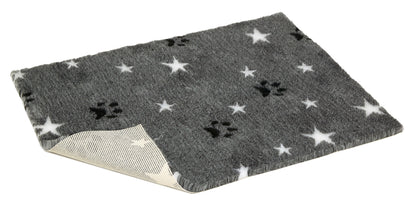 Petlife Vetbed Non-Slip Grey with Stars & Paws Cat & Dog Bed