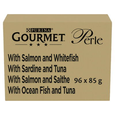 Gourmet Gourmet Perle Seaside Duo Gravy Salmon Whitefish Oceanfish Tuna pet food packaging
