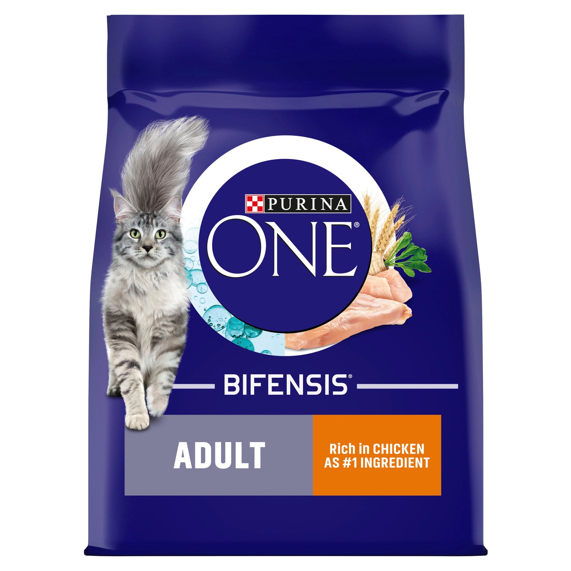 Purina One Purina One Chicken Adult Dry Cat Food pet food packaging