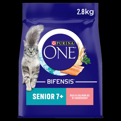 Purina One Senior Salmon Dry Cat Food