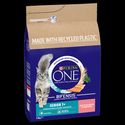 Purina One Senior Salmon Dry Cat Food