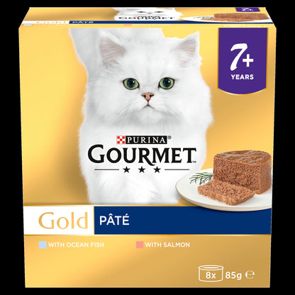 Purina Gourmet Gold Senior Pate Fish Wet Cat Food