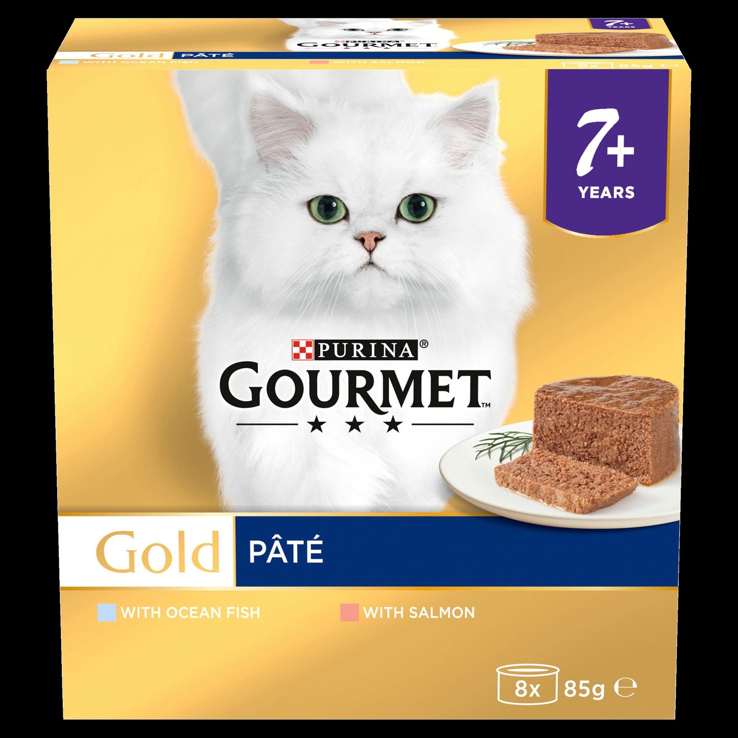 Purina Gourmet Gold Senior Pate Fish Wet Cat Food