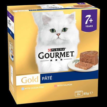 Purina Gourmet Gold Senior Pate Fish Wet Cat Food