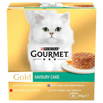 Gourmet Gold Savoury Cake Meat and Veg Variety Wet Cat Food