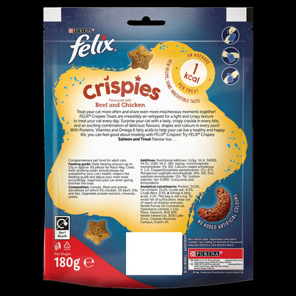 Felix Crispies Chicken and Beef Adult Cat Treats
