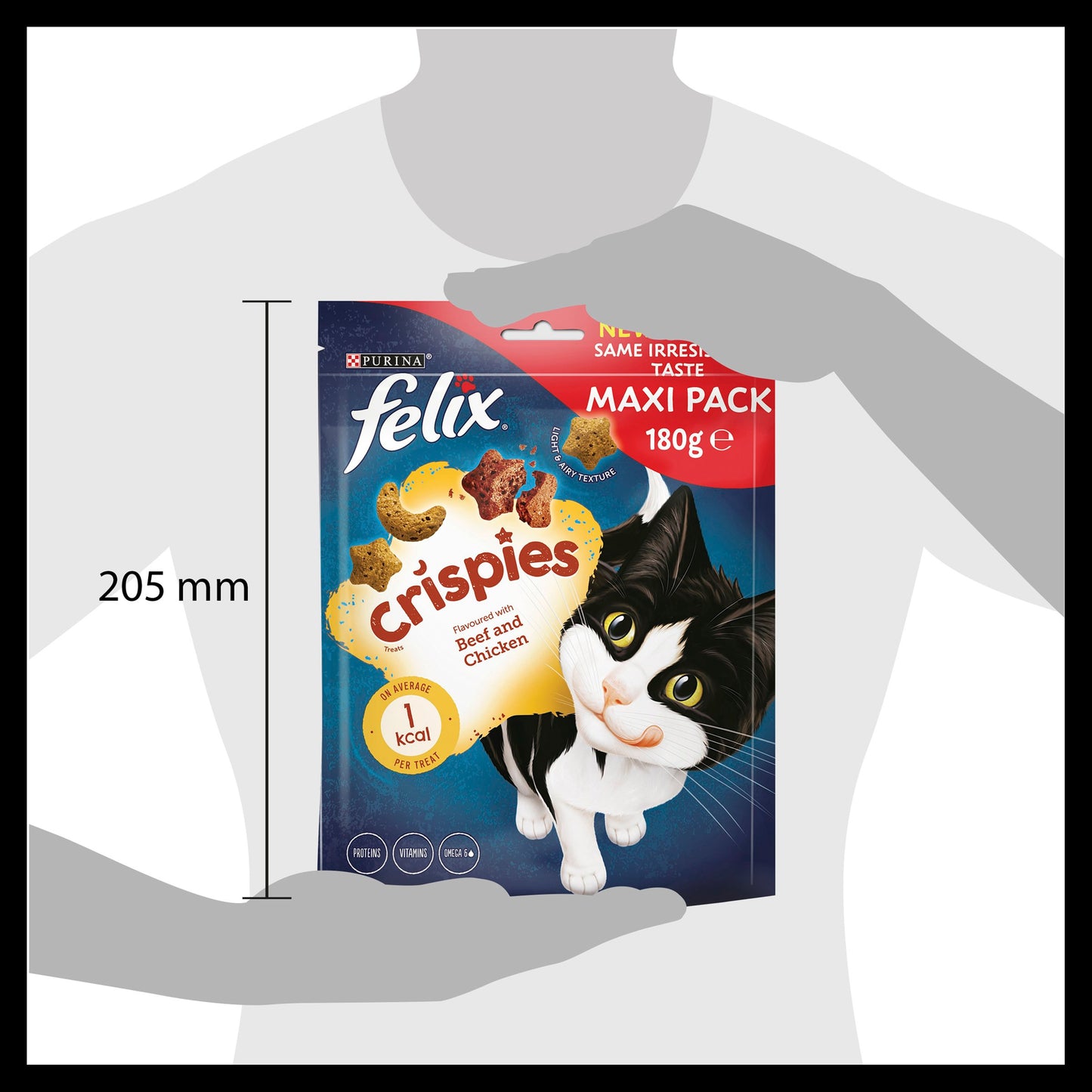 Felix Crispies Chicken and Beef Adult Cat Treats