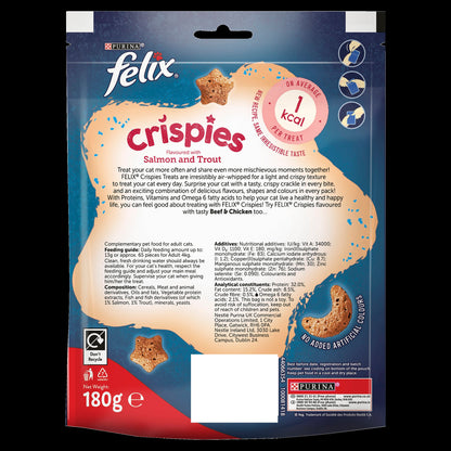 Felix Crispies Salmon and Trout Adult Cat Treats