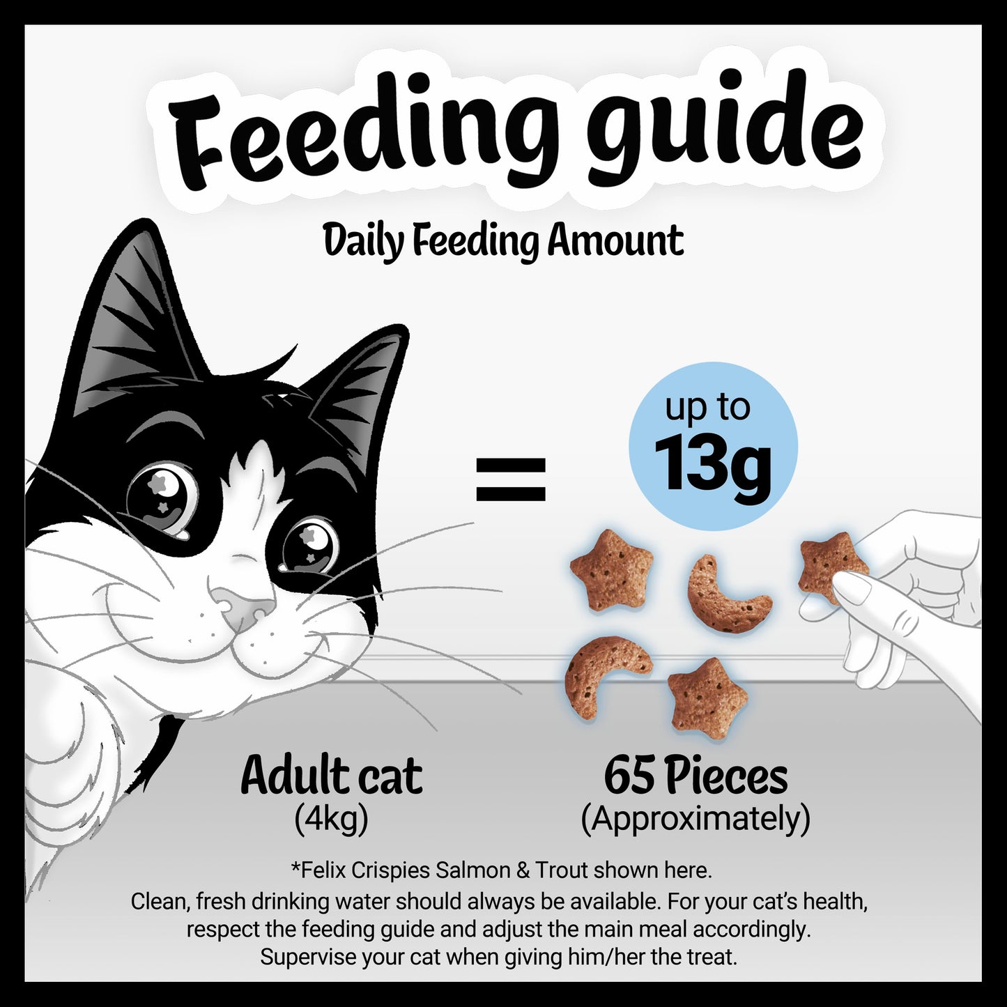 Felix Crispies Salmon and Trout Adult Cat Treats