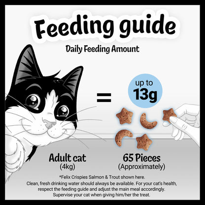 Felix Crispies Salmon and Trout Adult Cat Treats
