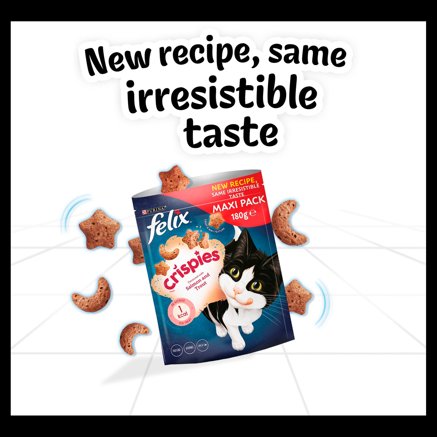 Felix Crispies Salmon and Trout Adult Cat Treats