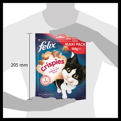 Felix Crispies Salmon and Trout Adult Cat Treats