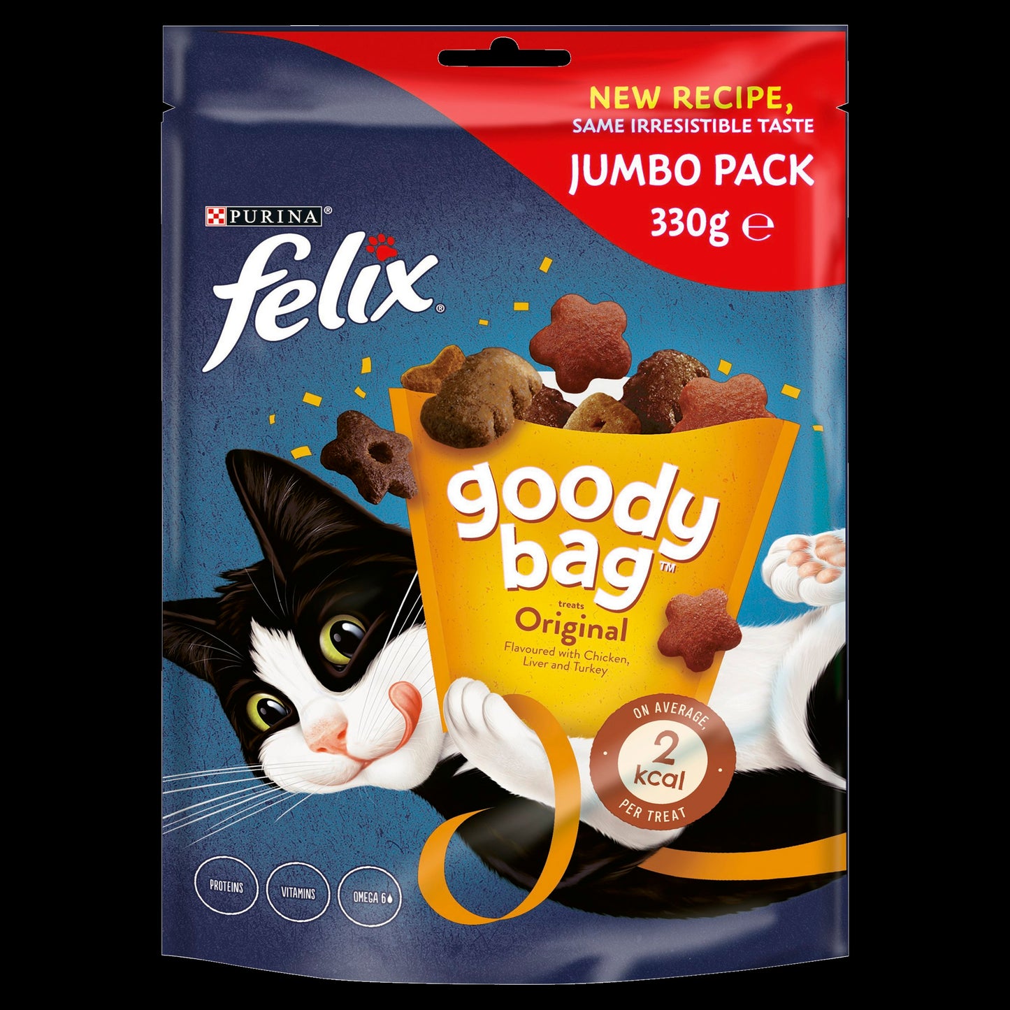 Felix Goody Bag Original Chicken, Liver and Turkey Adult Cat Treats