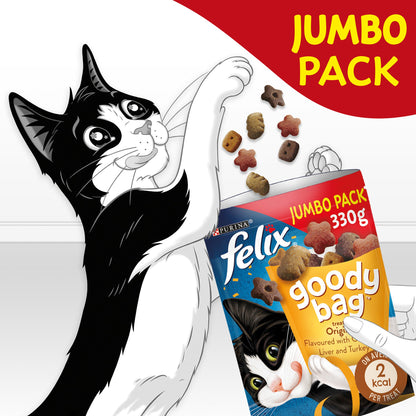 Felix Goody Bag Original Chicken, Liver and Turkey Adult Cat Treats
