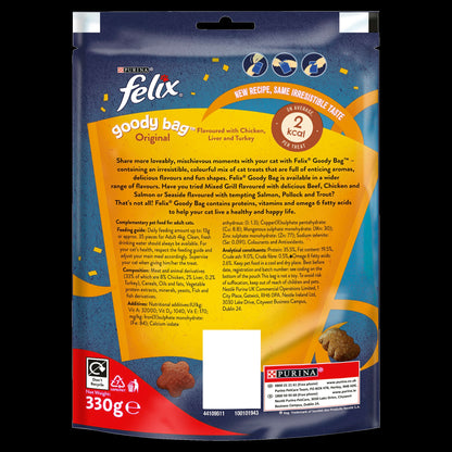 Felix Goody Bag Original Chicken, Liver and Turkey Adult Cat Treats
